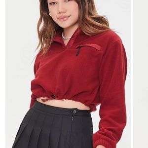 Women’s F21 Cropped Teddy Fleece